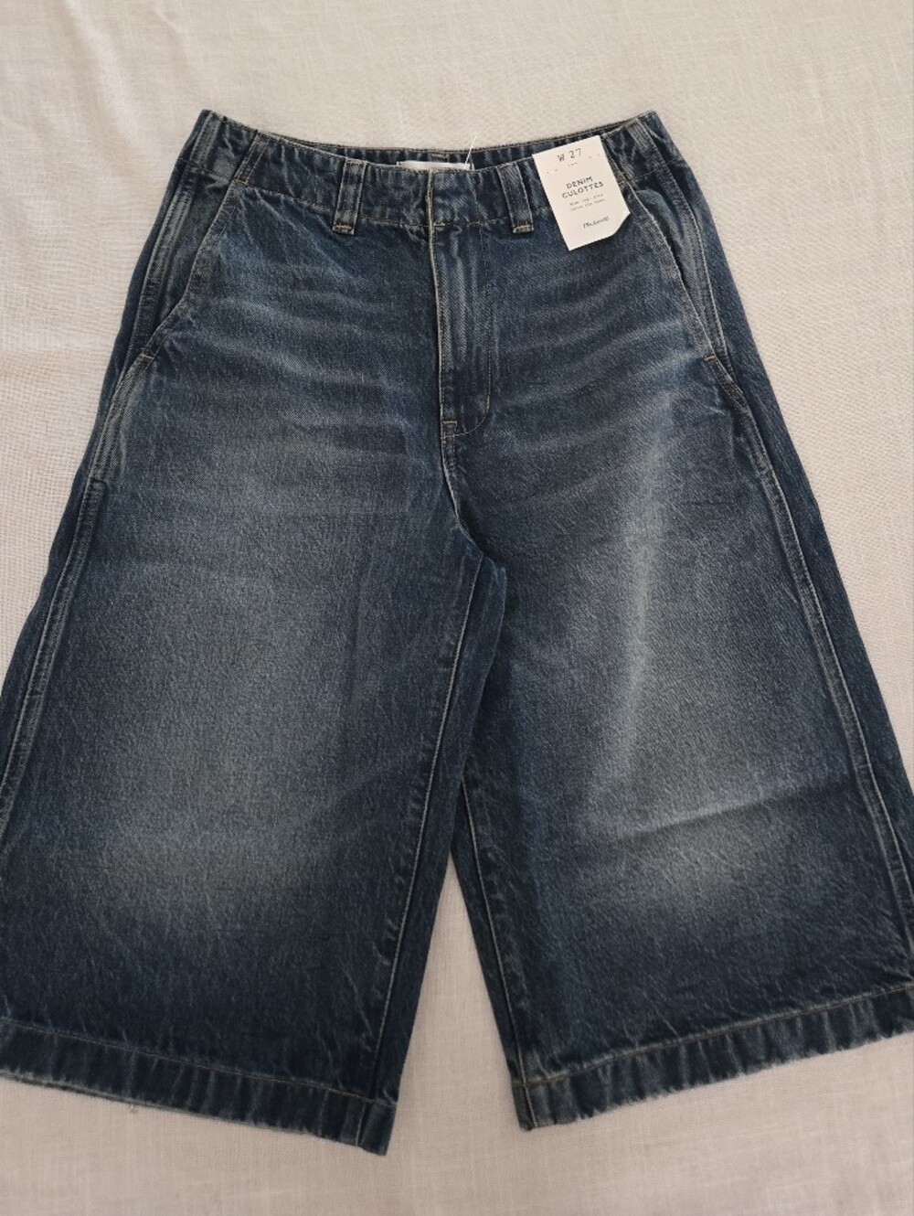 NWT Madewell Denim Culottes in Greendale Wash - Picture 3 of 9